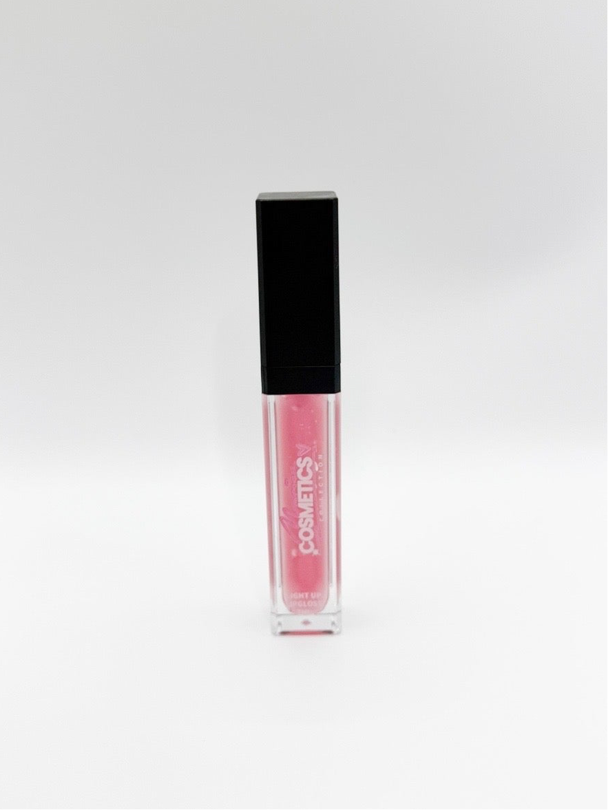 BERRY FLIRT - LED LIGHT LIP GLOSS + MIRROR
